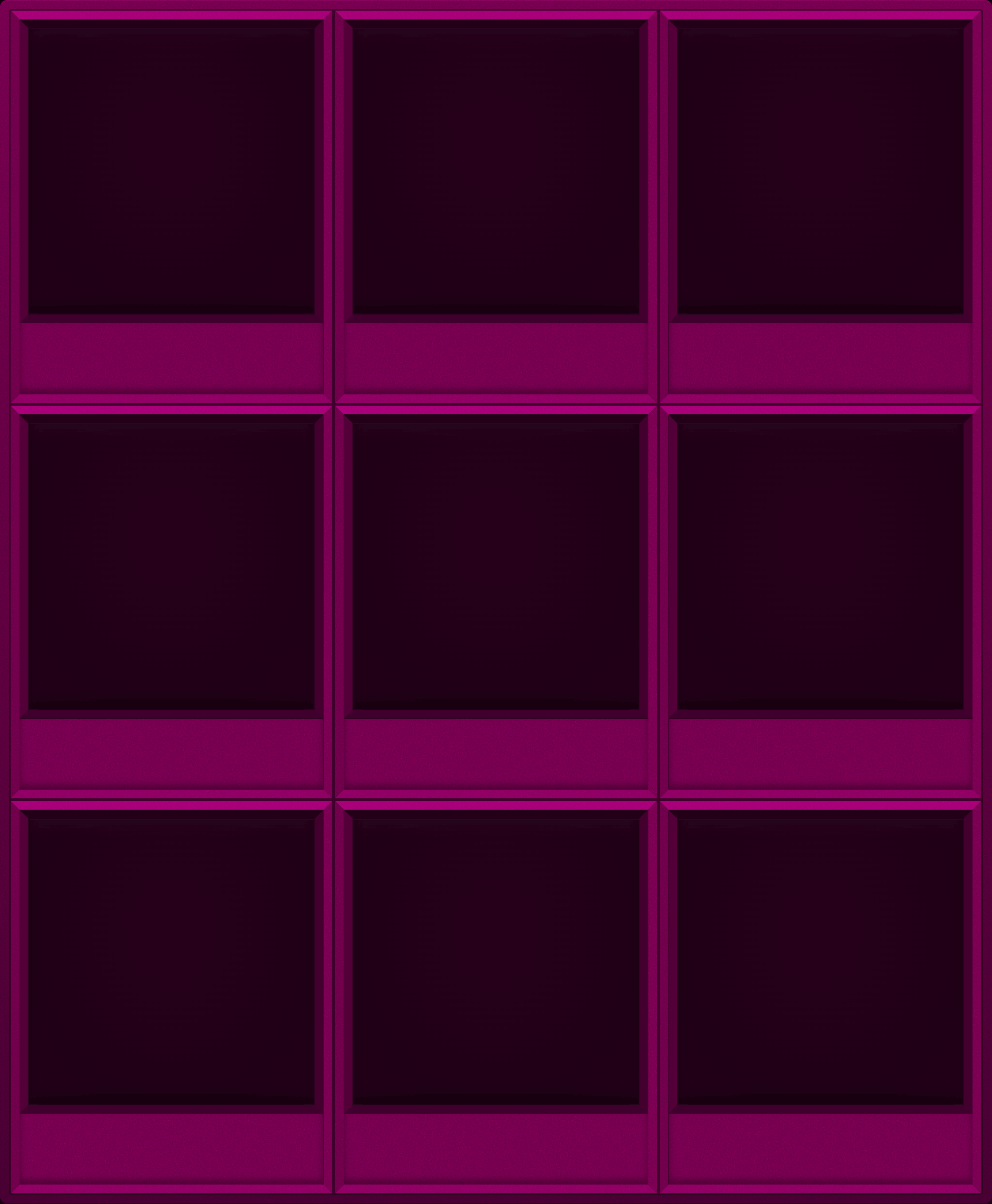 Abyss Purple Display Case (3x3)